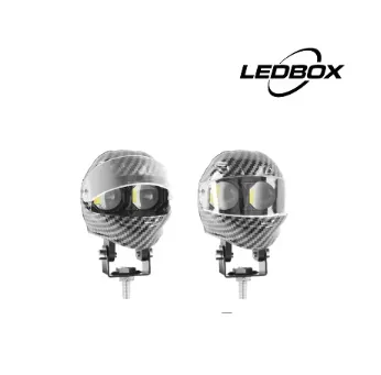 LED CASCO FIBRA DE CARBONO(SUELTO)
