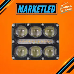 LED 6X6 AMBAR SIN VENTILADOR