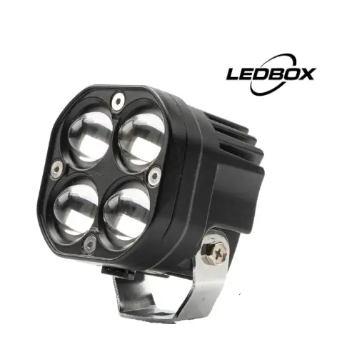 [LEDBOX-0010] FOCO 4X4 LUPA CUADRADO S/MICA